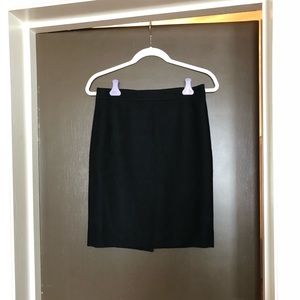 J Crew Black Wool Pencil Skirt